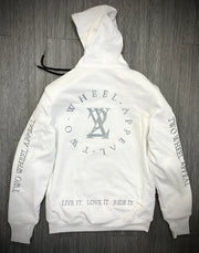 2WA Level II WHITE CLASSIC Hoodie with DuPont™ Kevlar® & Body Armor