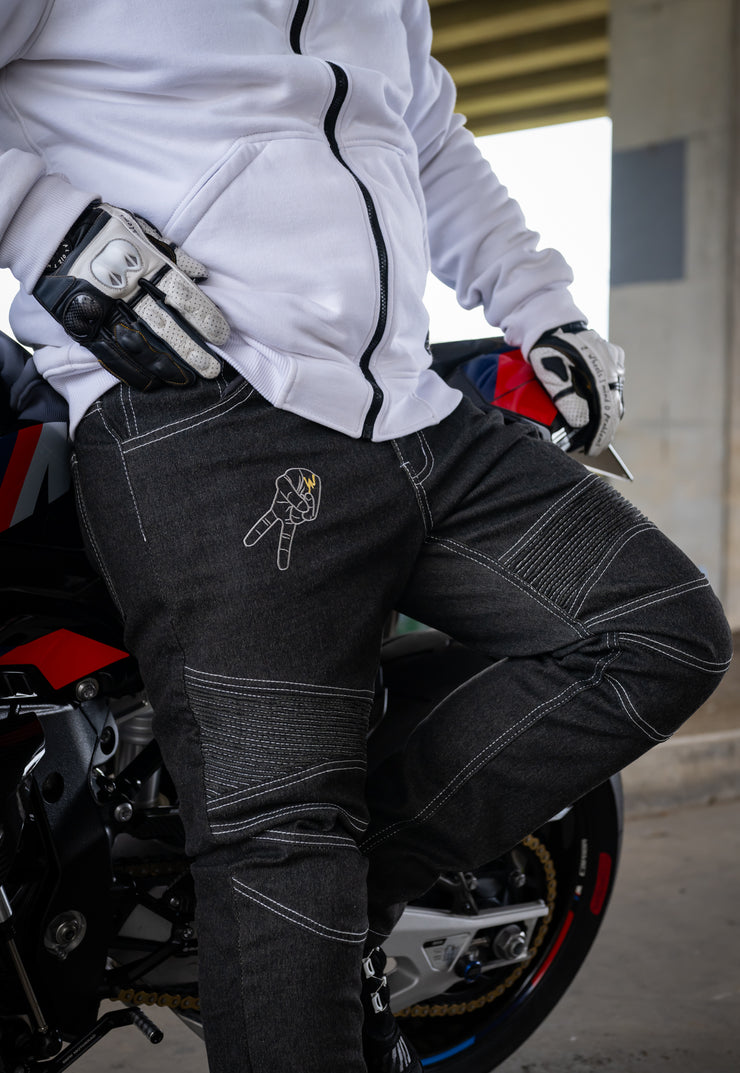 2WA™ Men's ELITE Level II Armoured THUNDER® Black Denim SLC STREET Jeans