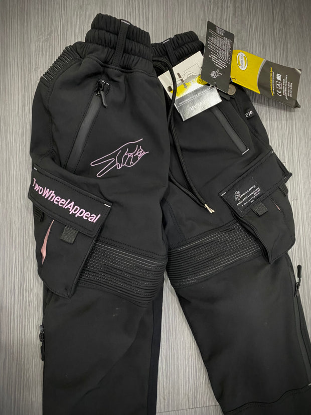 2WA Ladies SUBTLE PINK Level II ELITE softSHELL® Joggers with DuPont™ Kevlar® & Body Armor