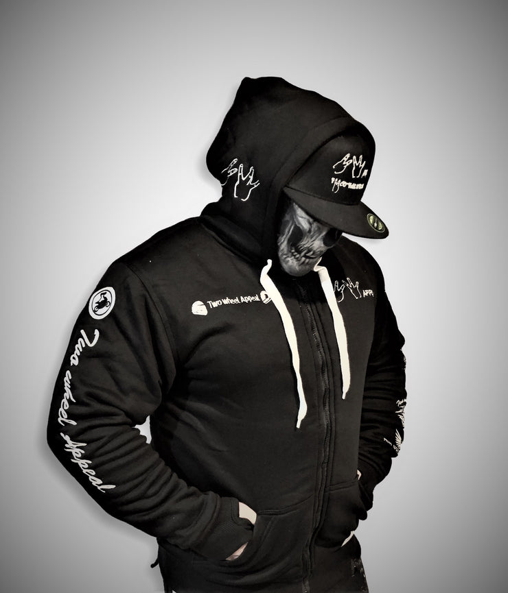 2WA BLACK OFFICIAL Hoodie With DuPont™ Kevlar® & Body Armor